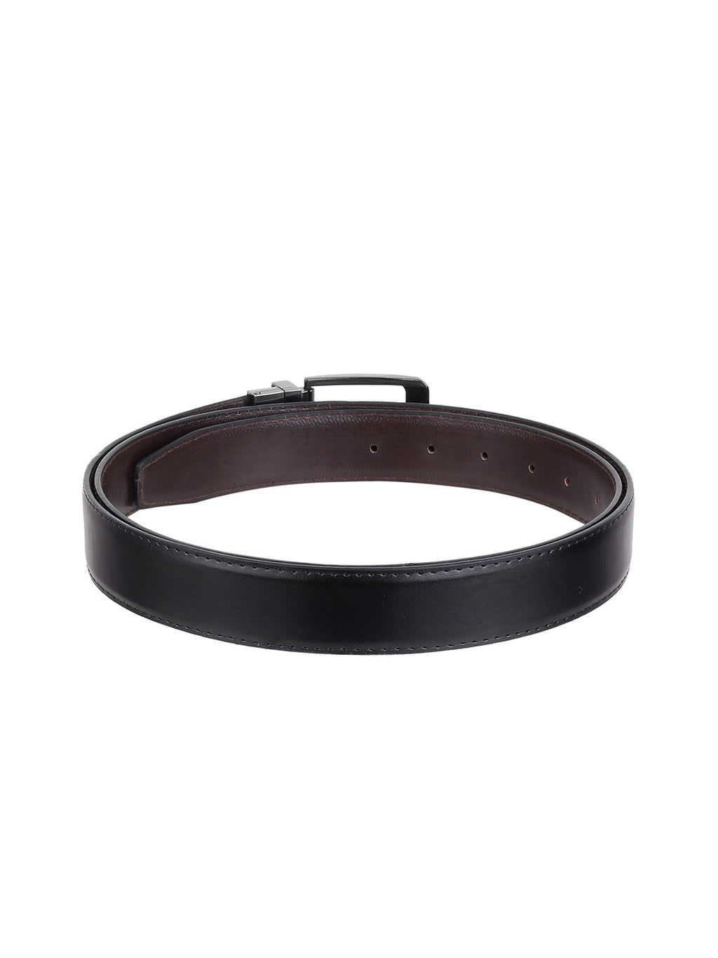PakkaLook Reversible Leather Belt for Men | 2-in-1 Brown & Black TPU Leather