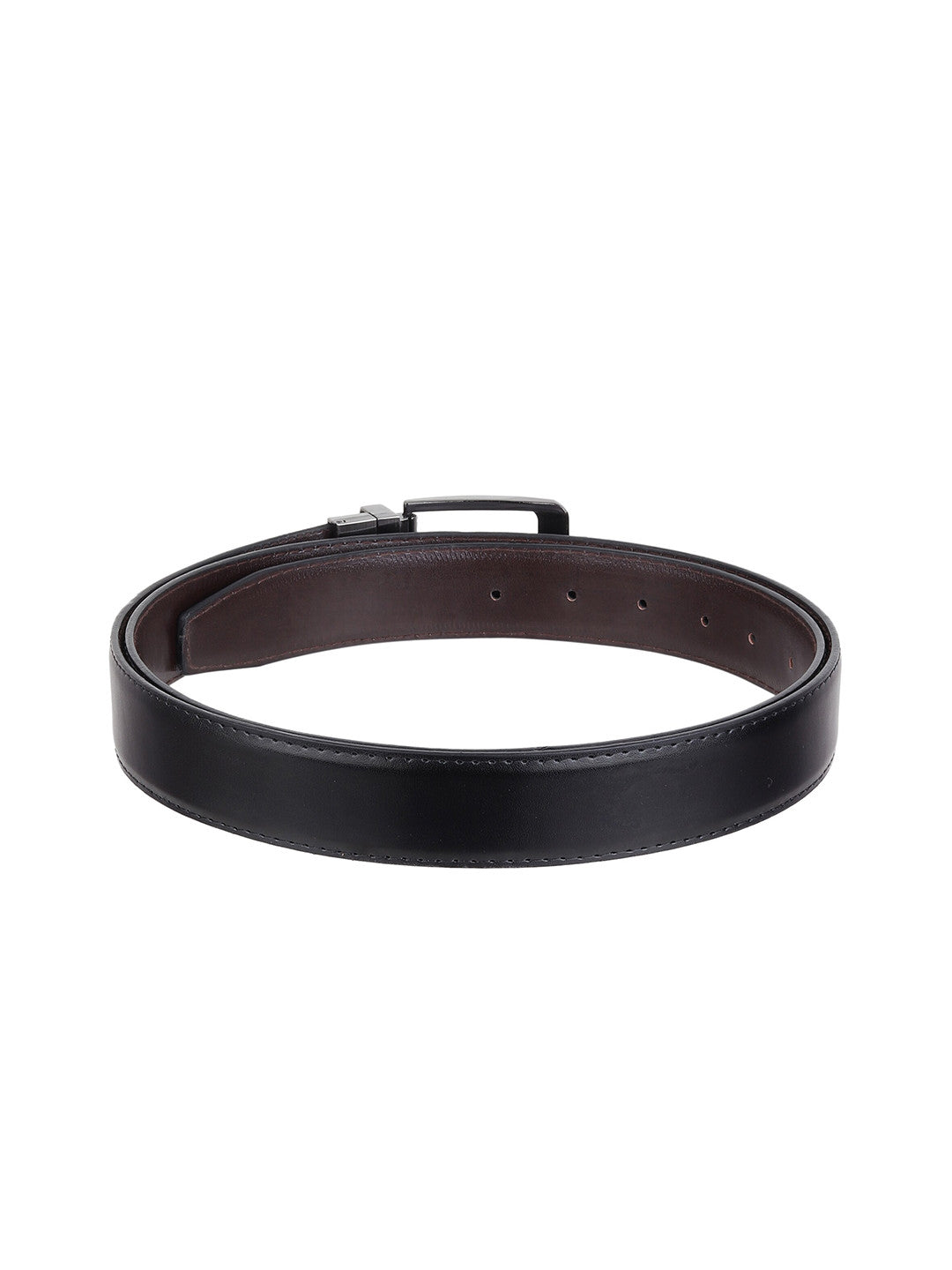 PakkaLook Reversible Leather Belt for Men | 2-in-1 Brown & Black TPU Leather